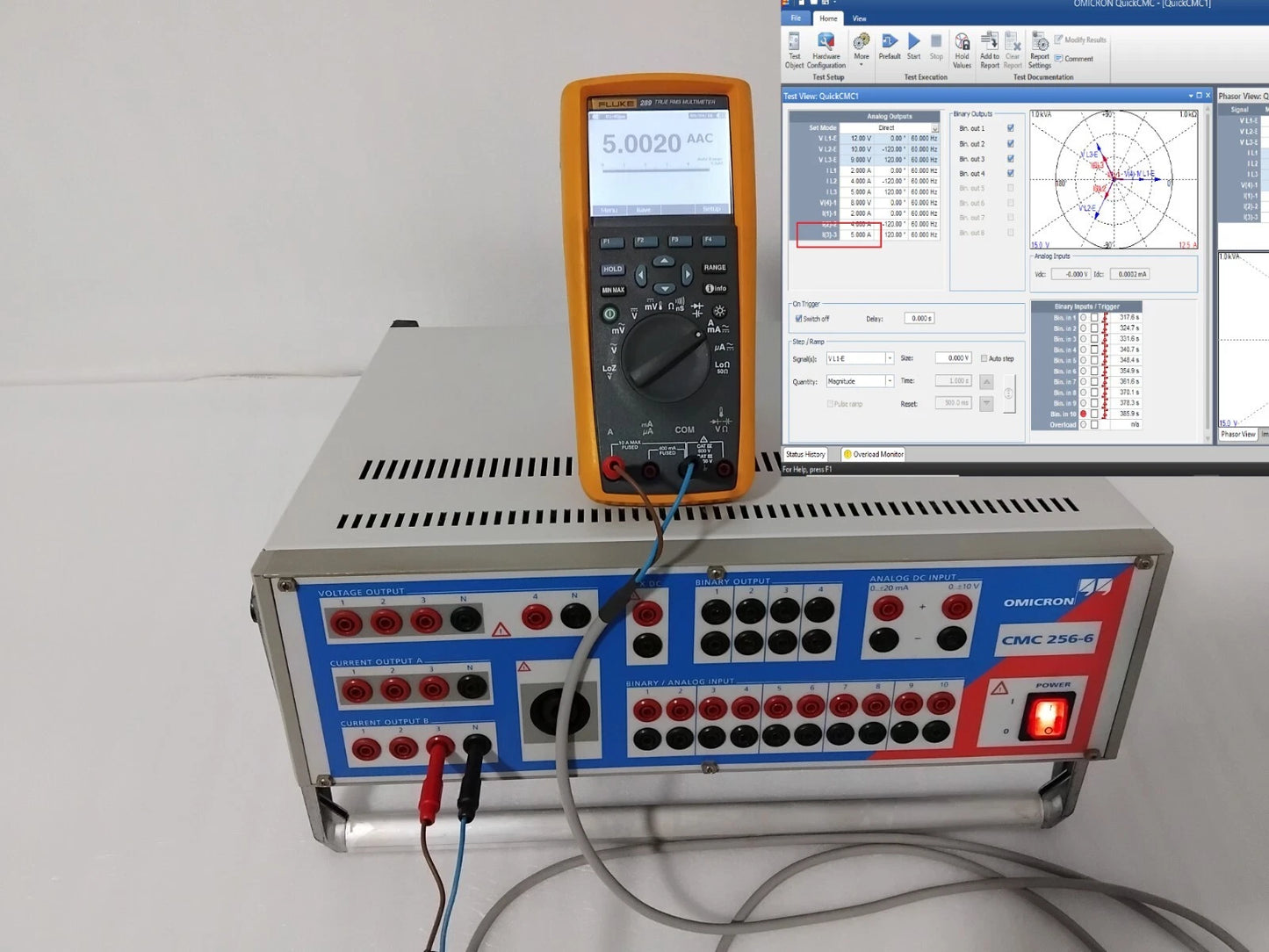 Omicron CMC 256-6 Voltage Protective Relay Test Set like new